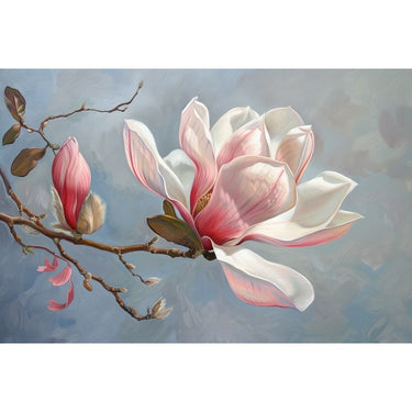 Grey Flower Painting